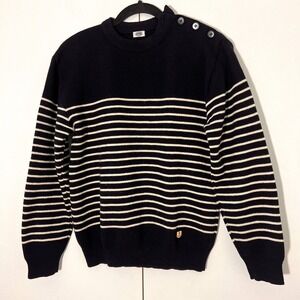 Armor Lux Fisherman Sweater Mens M Striped "Fouesnant" Pure New Wool Heavyweight